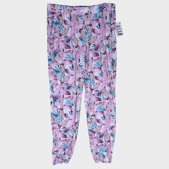 Alfani Intimates Essentials Multi Tropical Lounge Sleep Pants Medium NEW NWT - Picture 1 of 6